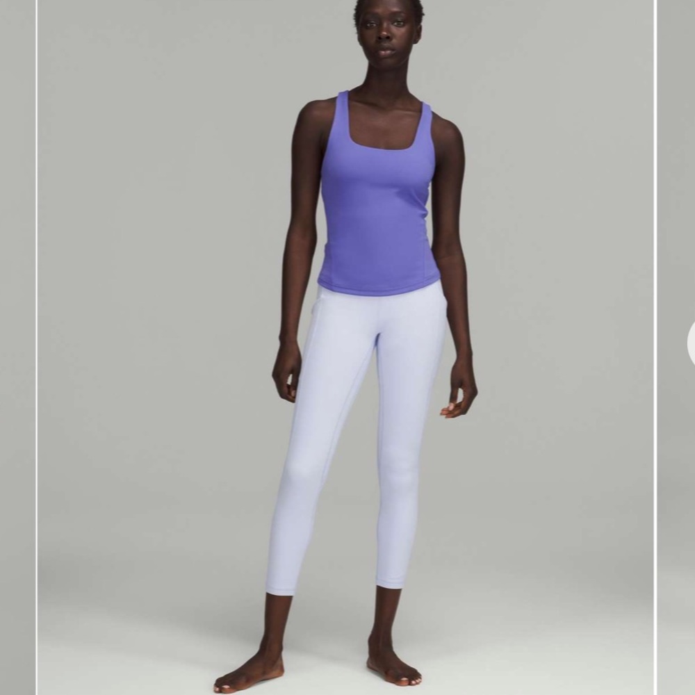 727. Lululemon athletica Align High-Rise Pant w Pockets 25" Pastel Blue 14 NWT